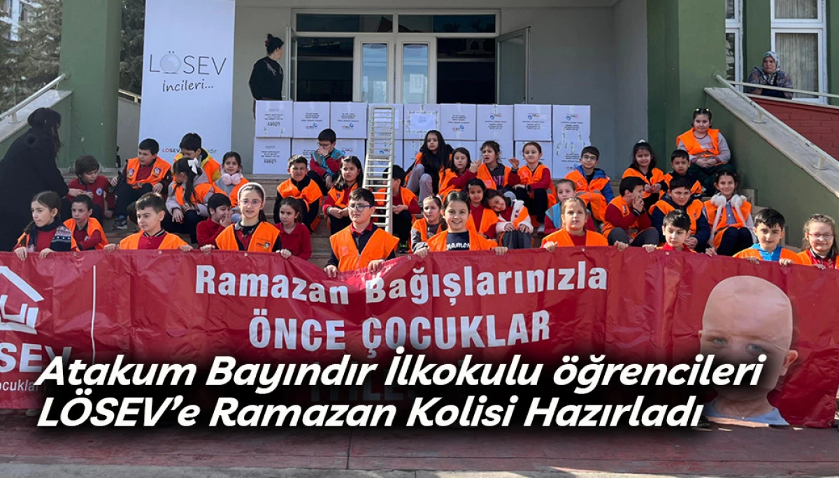  Atakum Bayındır İlkokulu &ouml;ğrencileri L&Ouml;SEV&rsquo;e Ramazan Kolisi Hazırladı