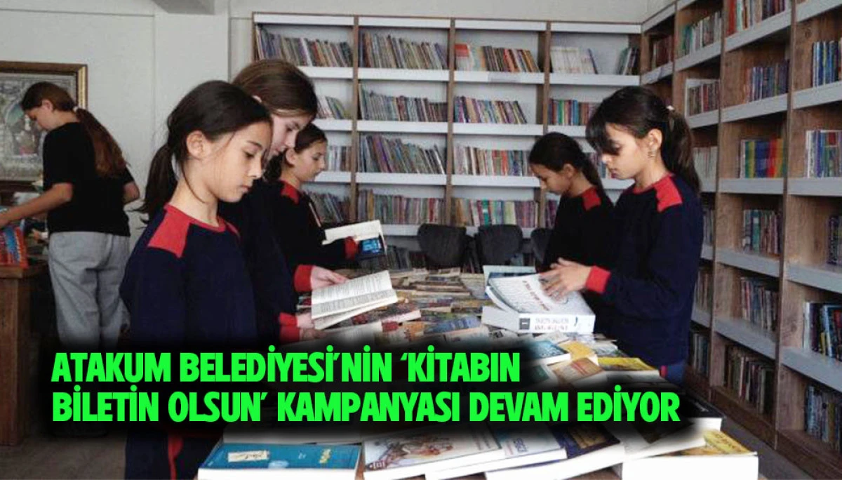 Atakum Belediyesi&rsquo;nin &lsquo;Kitabın Biletin Olsun&rsquo; Kampanyası Devam Ediyor