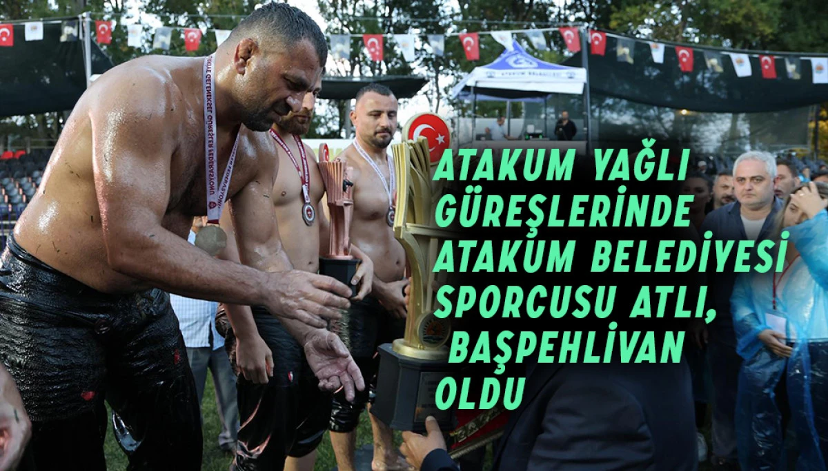 Atakum Yağlı G&uuml;reşlerinde Atakum Belediyesi sporcusu Atlı Başpehlivan oldu