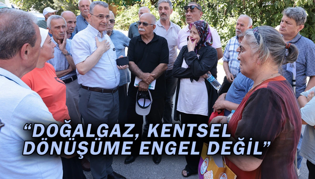 Başkan İhsan Kurnaz doğalgaz altyapı çalışmalarını inceledi