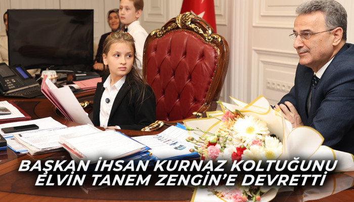 Başkan İhsan Kurnaz Koltuğunu Elvin Tanem Zengin’e devretti