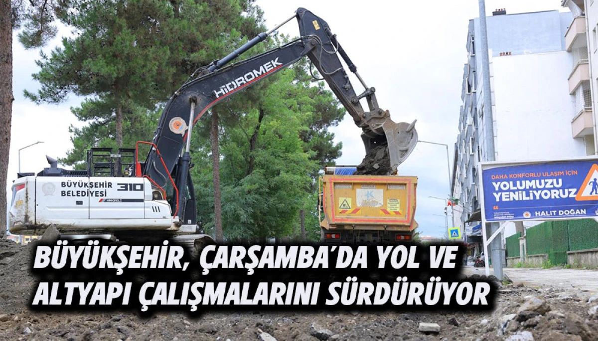 B&Uuml;Y&Uuml;KŞEHİR, &Ccedil;ARŞAMBA&rsquo;DA YOL VE ALTYAPI &Ccedil;ALIŞMALARINI S&Uuml;RD&Uuml;R&Uuml;YOR