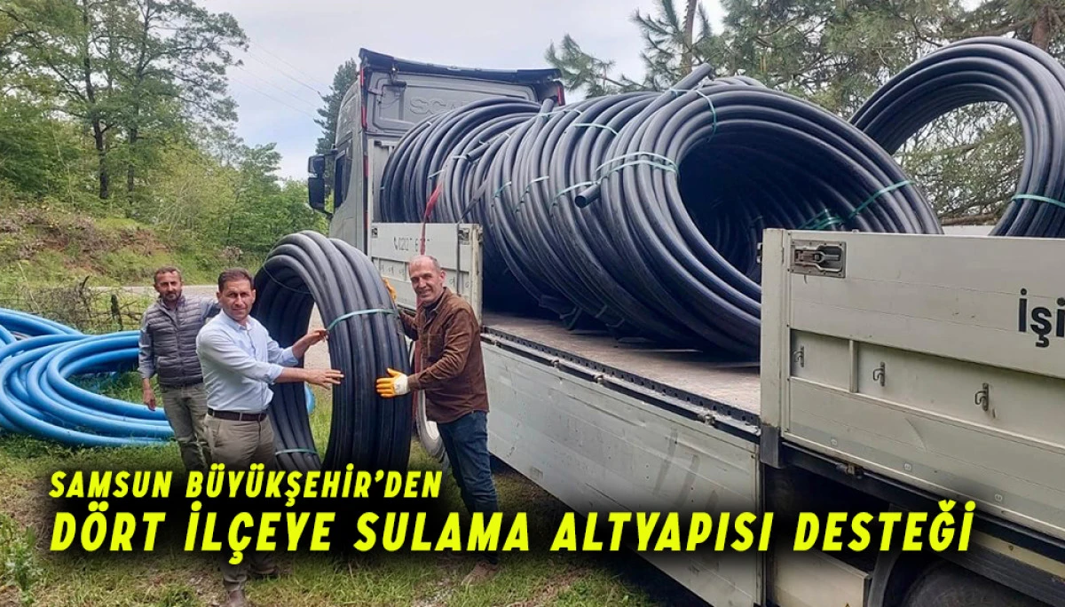 Büyükşehir’den Dört İlçeye Sulama Altyapısı Desteği