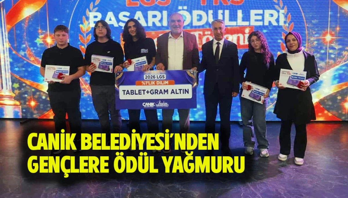 Canik Belediyesi'nden Gen&ccedil;lere &Ouml;d&uuml;l Yağmuru 