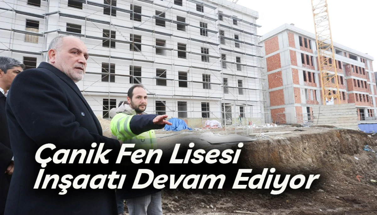 Canik Fen Lisesi  İnşaatı Devam Ediyor
