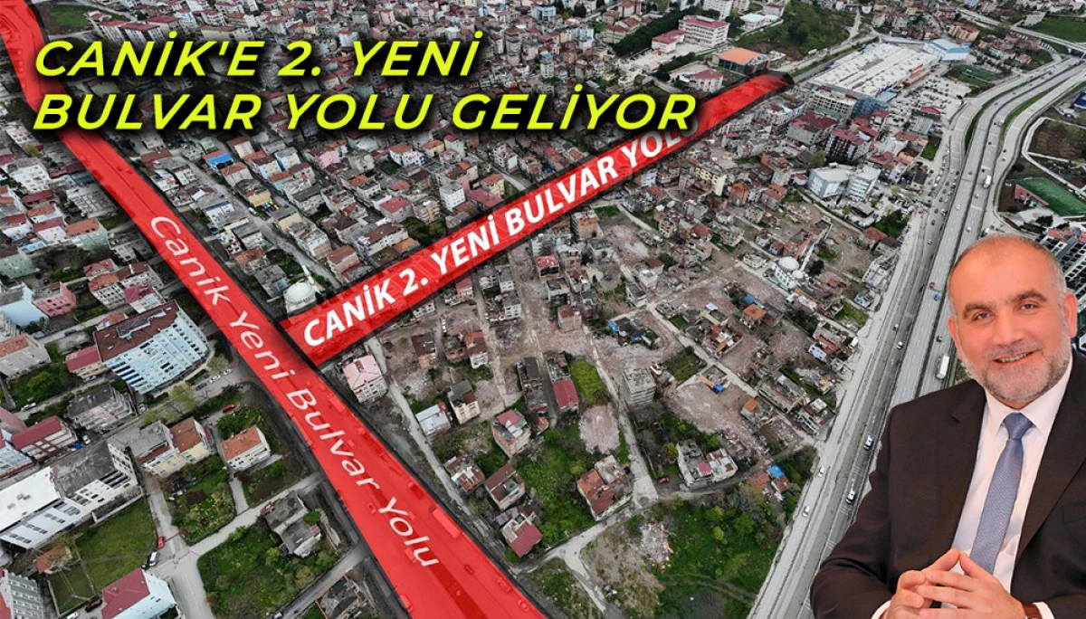 Canik'e 2. Yeni Bulvar Yolu Geliyor 
