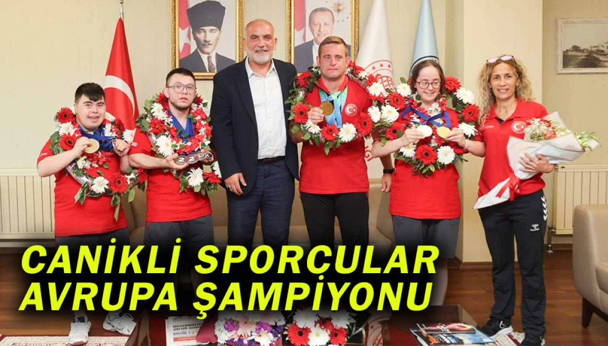 Canikli Sporcular Avrupa Şampiyonu 