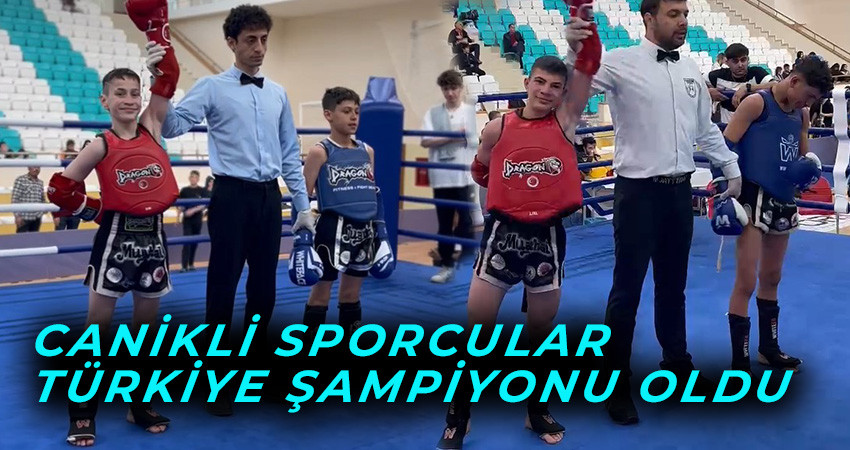 Canikli Sporcular  Türkiye Şampiyonu Oldu