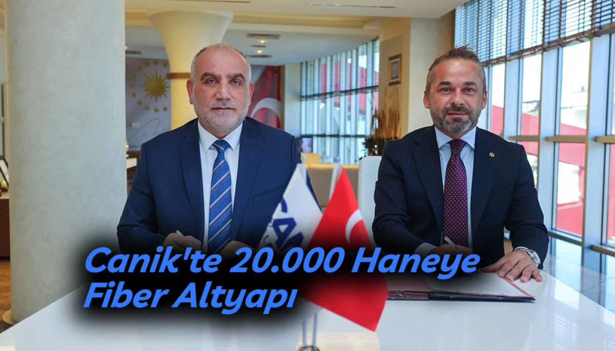 Canik'te 20.000 Haneye Fiber Altyapı 
