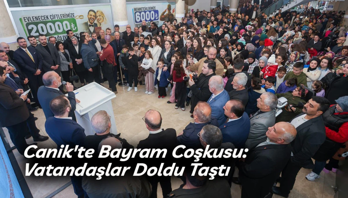 Canik'te Bayram Coşkusu:  Vatandaşlar Doldu Taştı 