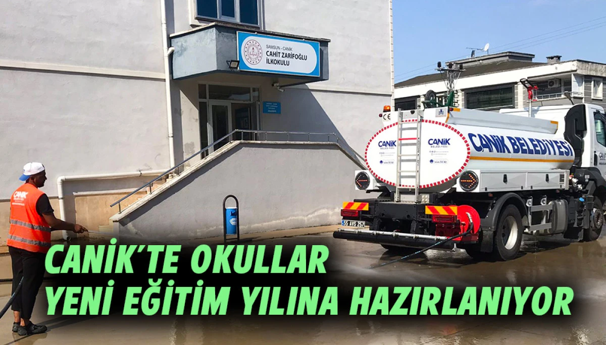 Canik'te Okullar Yeni Eğitim Yılına Hazırlanıyor 