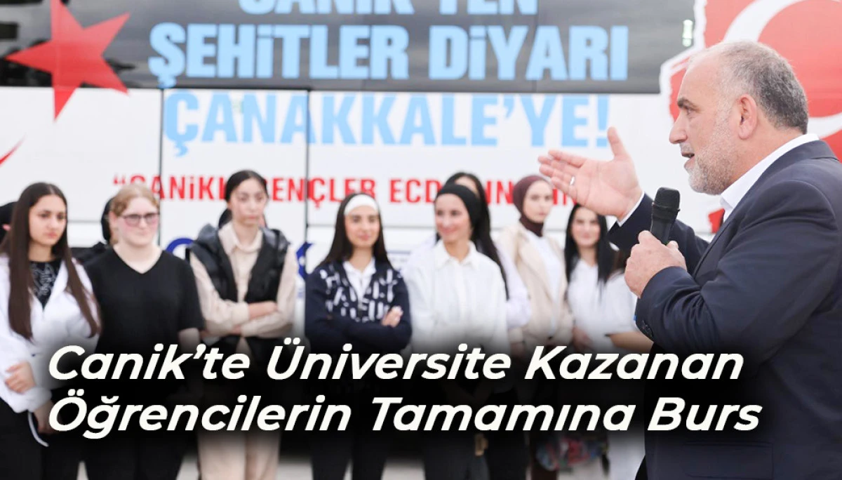 Canik’te Üniversite Kazanan Öğrencilerin Tamamına Burs
