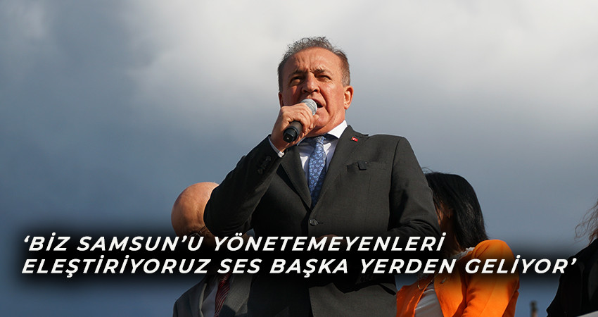 CHP Samsun Büyükşehir Belediye Başkan Adayı Cevat Öncü Salıpazarı’nda Konuştu