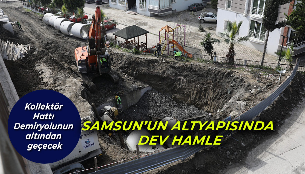 Derebahçe Kolektör Hattı Demiryolunun altından geçecek