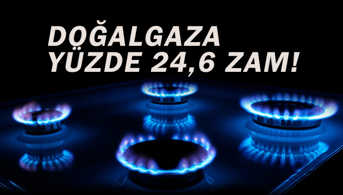Doğalgaza yüzde 24,6 oranında zam!