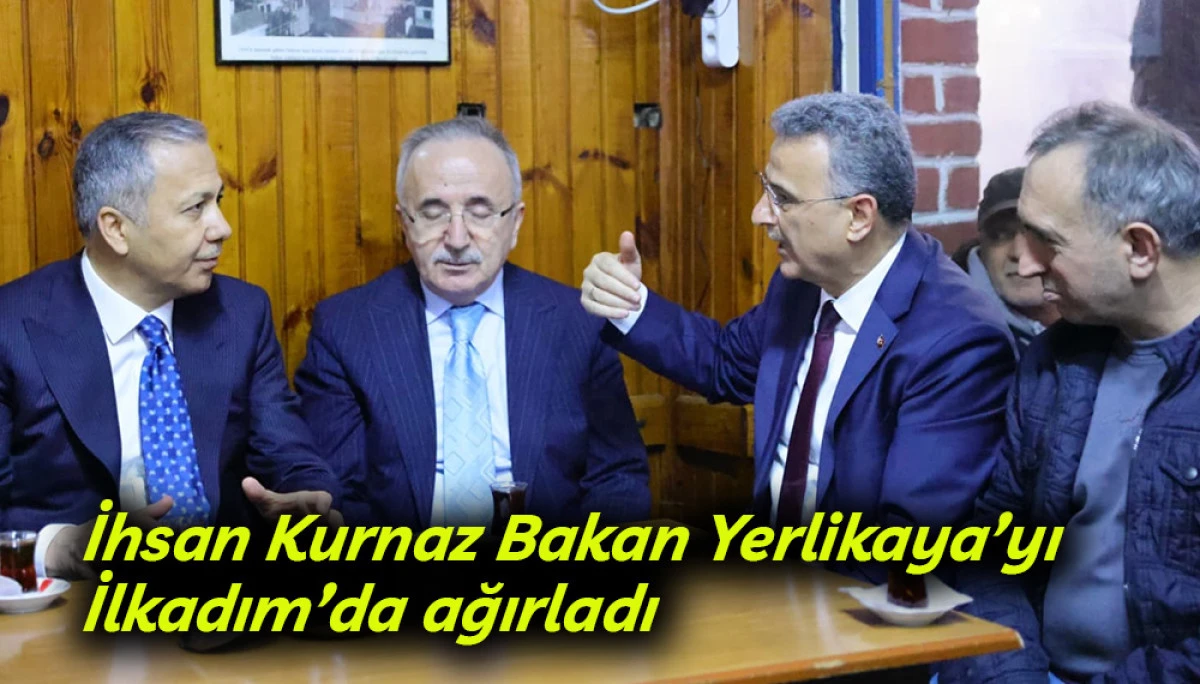 İhsan Kurnaz Bakan Yerlikaya&rsquo;yı İlkadım&rsquo;da ağırladı