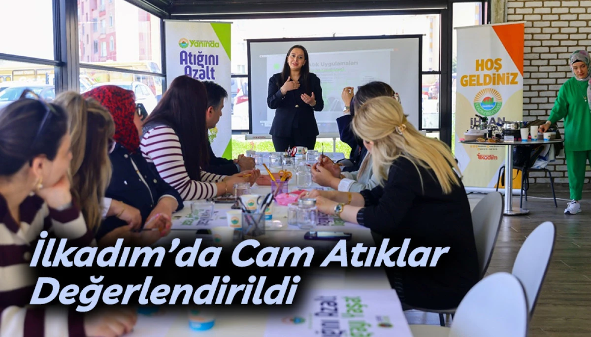 İlkadım&rsquo;da Cam Atıklar Değerlendirildi