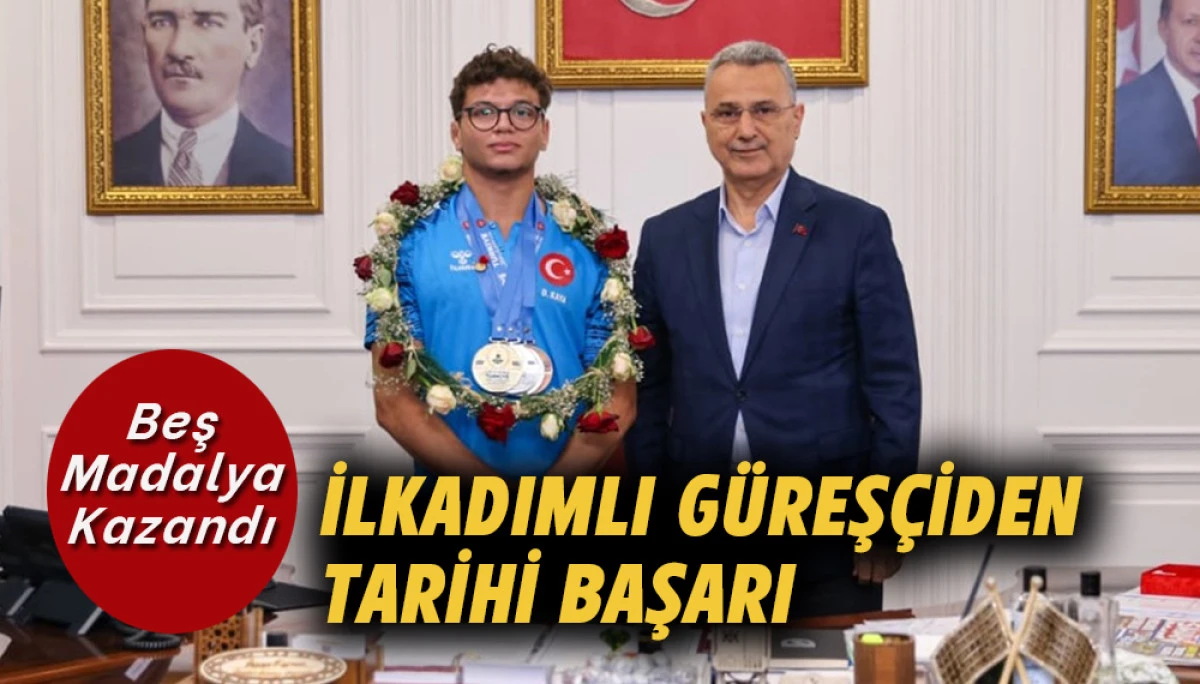 İlkadımlı G&uuml;reş&ccedil;iden Tarihi Başarı
