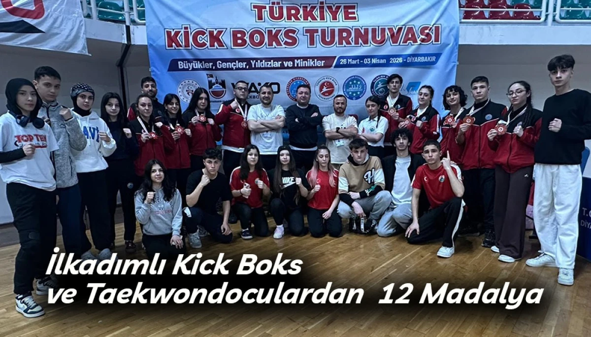 İlkadımlı Kick Boks ve Taekwondoculardan  12 Madalya