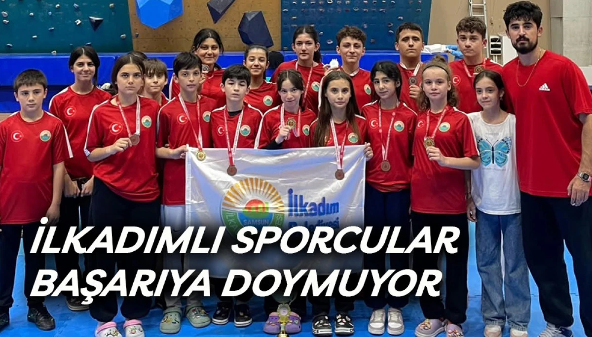 İlkadımlı sporcular başarıya doymuyor