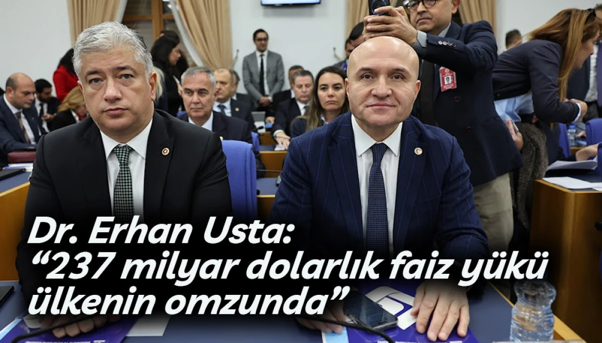 İYİ Partili Dr. Erhan Usta, Plan ve Bütçe Komisyonu’nda konuştu