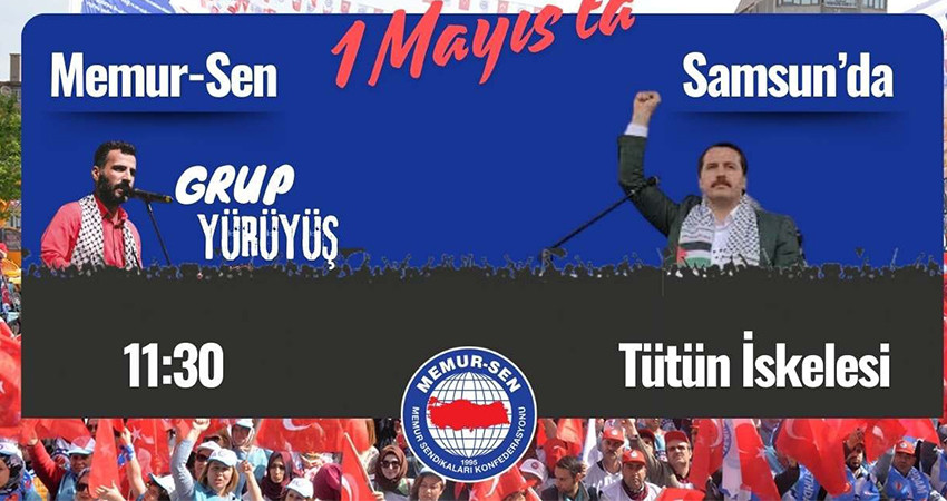 MEMUR SEN'DEN 1 MAYIS SAMSUN MİTİNGİNE DAVET!..