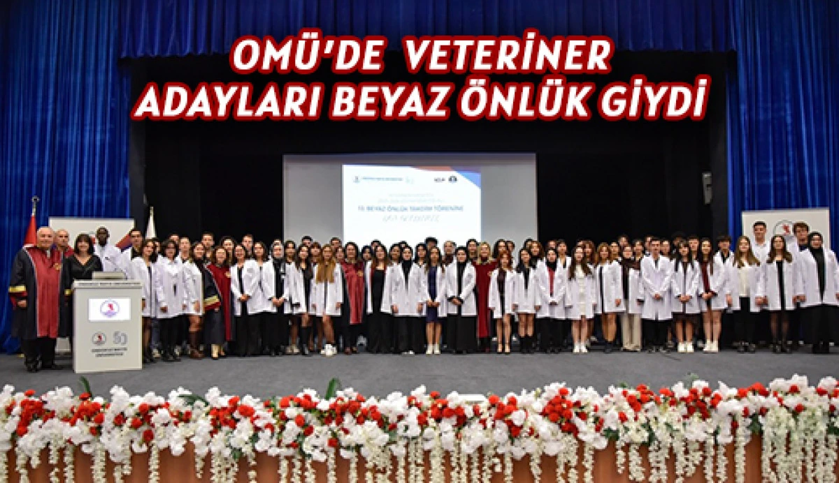 Omü’de  Veteriner Adayları Beyaz Önlük Giydi