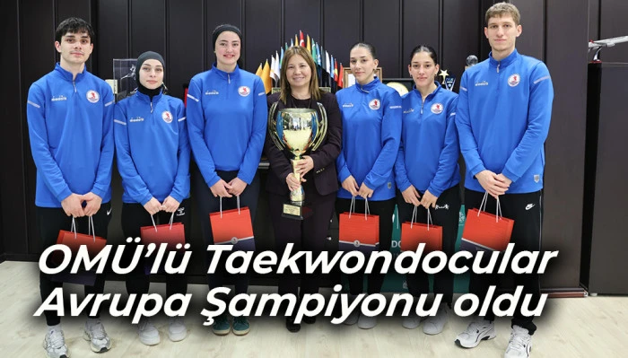 OMÜ’lü Şampiyonlar Başarılarını Rektör Aydın’la Paylaştı