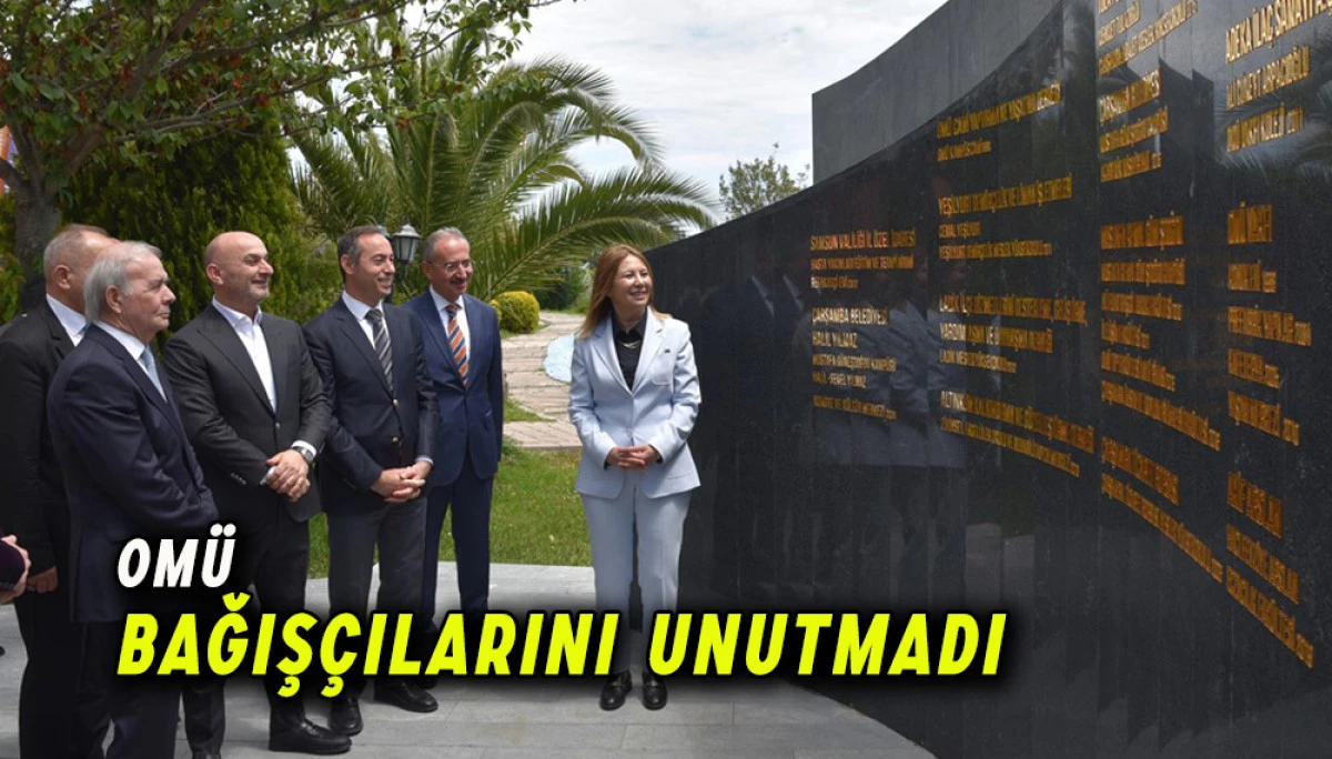 OMÜ’ye Bağışçılar Anıtı  