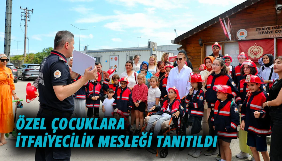 &Ouml;zel &Ccedil;ocuklara İtfaiyecilik Mesleği Tanıtıldı