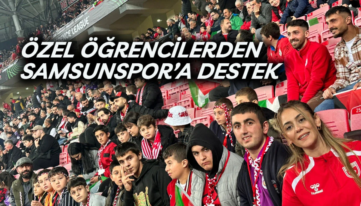Özel Öğrencilerden Samsunspor’a destek