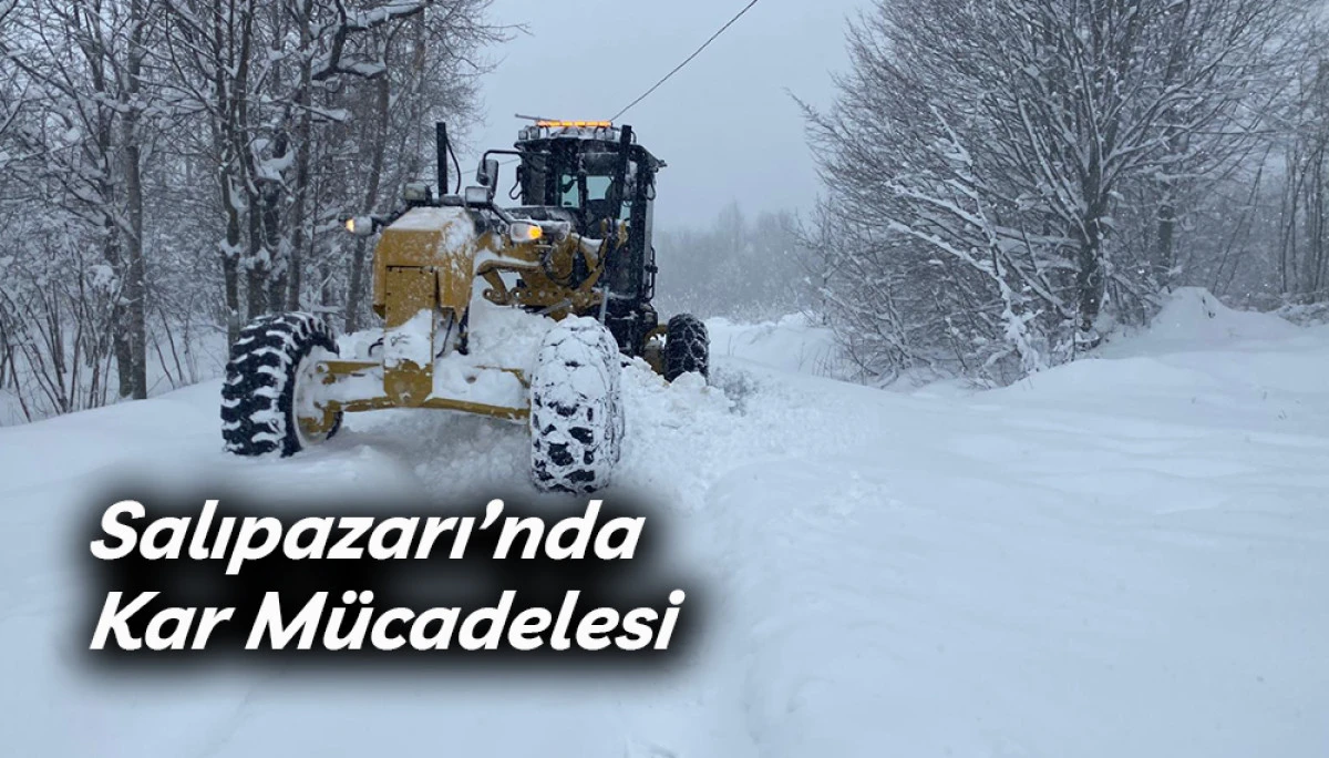 Salıpazarı&rsquo;nda Kar M&uuml;cadelesi