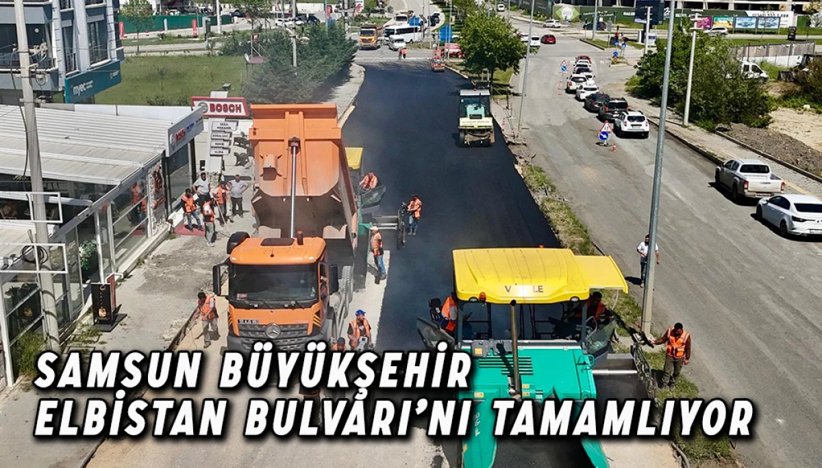 Samsun Büyükşehir Atakum Elbistan Bulvarı’nı Tamamlıyor