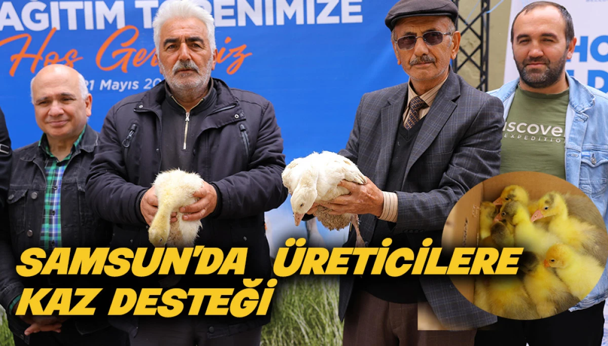 Samsun B&uuml;y&uuml;kşehir Belediyesi'nden Kaz &Uuml;rfeticilerine Destek 
