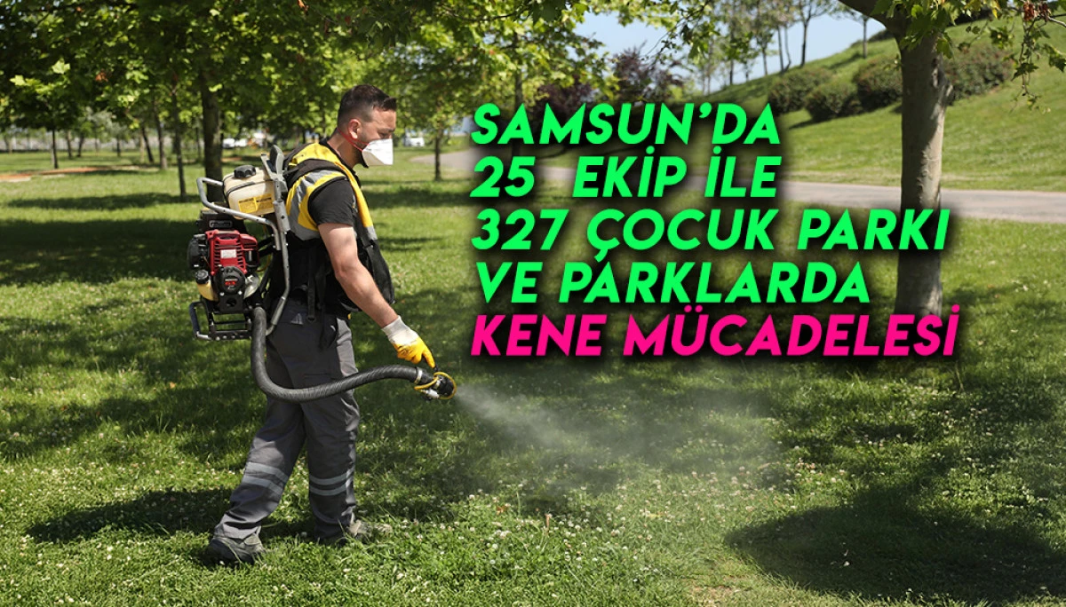 Samsun Büyükşehir’den Kene Vakalarına Karşı İlaçlama