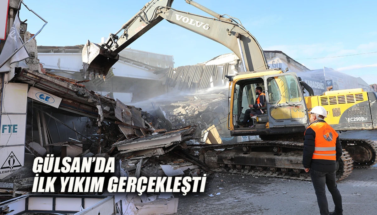 Samsun Gülsan’da İlk Yıkım Gerçekleşti