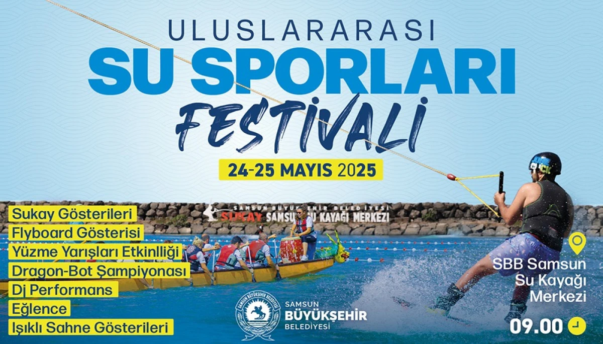  Samsun Uluslararası Su Sporları Festivali Başlıyor