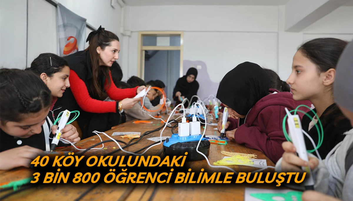 Samsun&rsquo;da 40 K&ouml;y Okulundaki 3 Bin 800 &Ouml;ğrenci Bilimle Buluştu