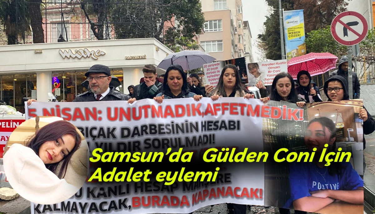 Samsun&rsquo;da  G&uuml;lden Coni İ&ccedil;in Adalet eylemi 