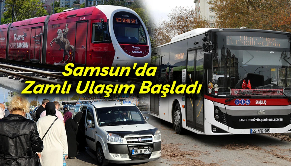 Samsun'da Zamlı Ulaşım Başladı