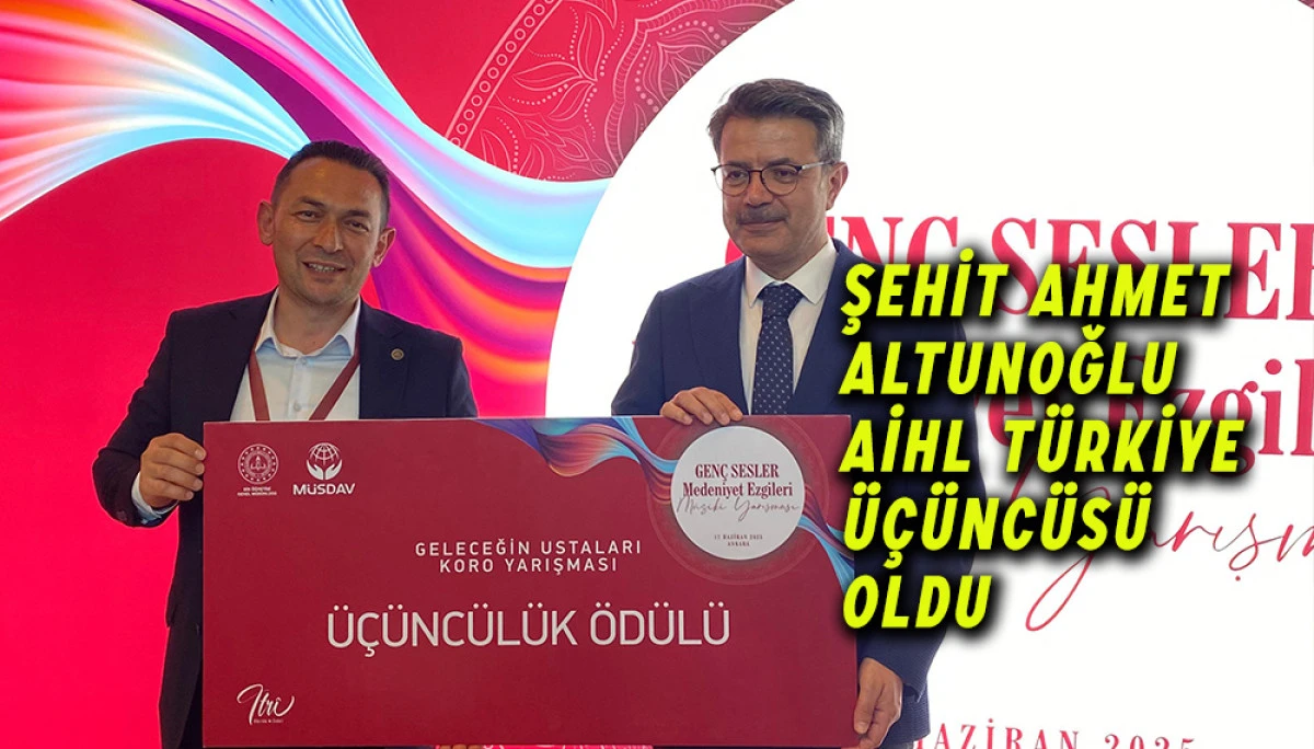 Şehit Ahmet Altunoğlu AİHL Türkiye Üçüncüsü oldu 