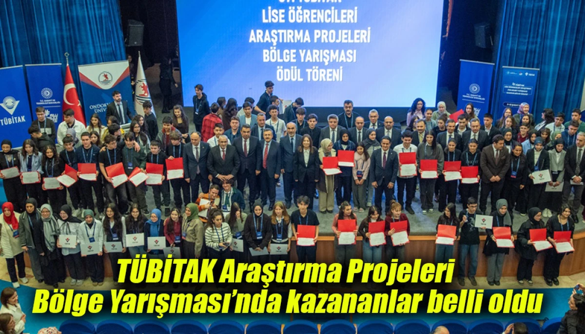 T&Uuml;BİTAK Araştırma Projeleri B&ouml;lge Yarışması&rsquo;nda kazananlar belli oldu