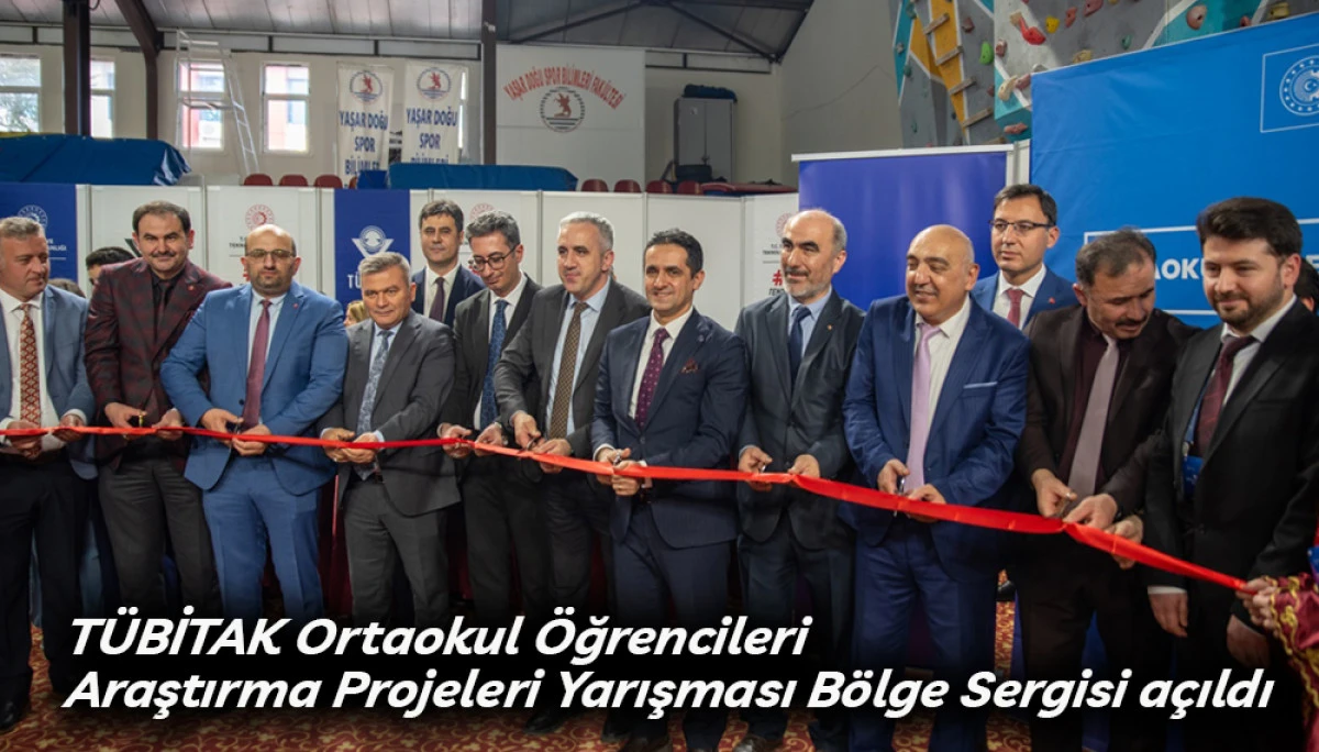 T&Uuml;BİTAK Ortaokul &Ouml;ğrencileri Araştırma Projeleri Yarışması B&ouml;lge Sergisi a&ccedil;ıldı 