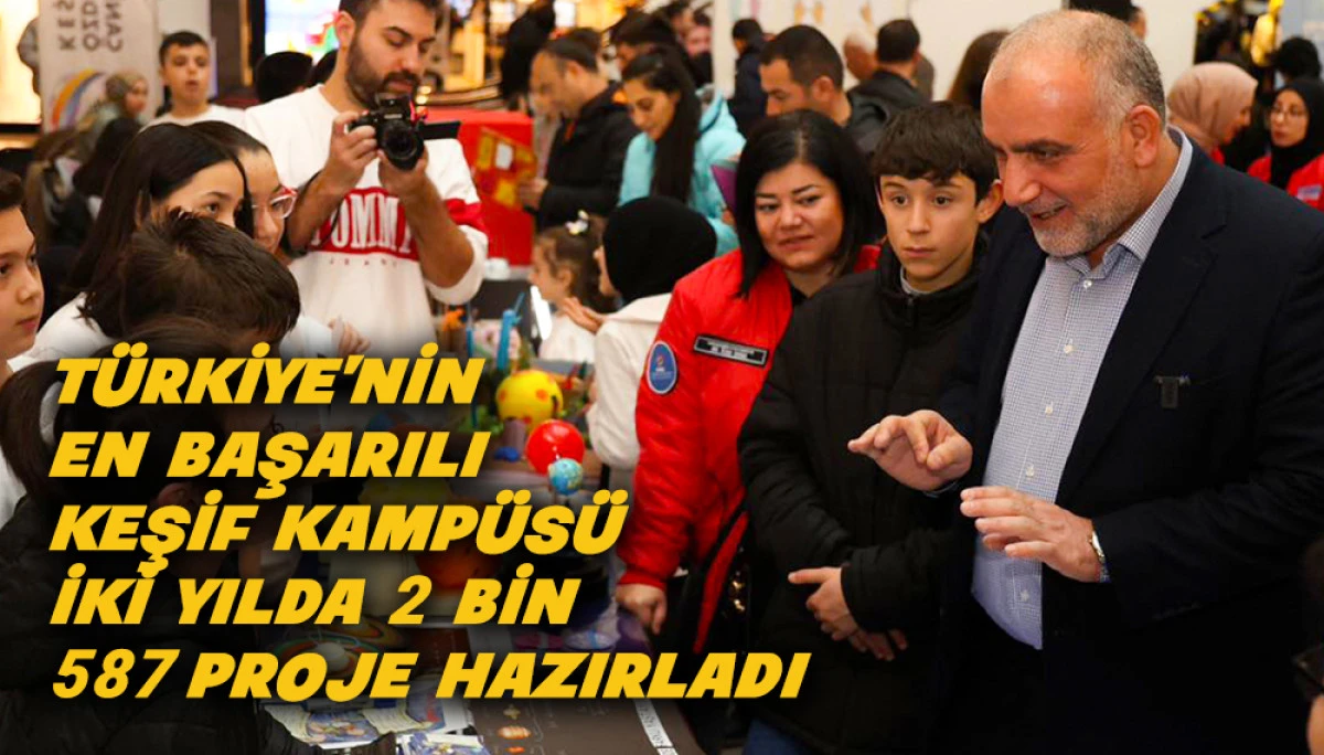 T&uuml;rkiye'nin En Başarılı Keşif Kamp&uuml;s&uuml;  iki yılda 2 bin 587 proje hazırladı