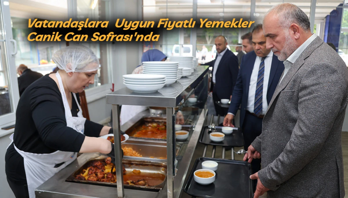 Vatandaşlara  Uygun Fiyatlı Yemekler Canik Can Sofrası'nda 